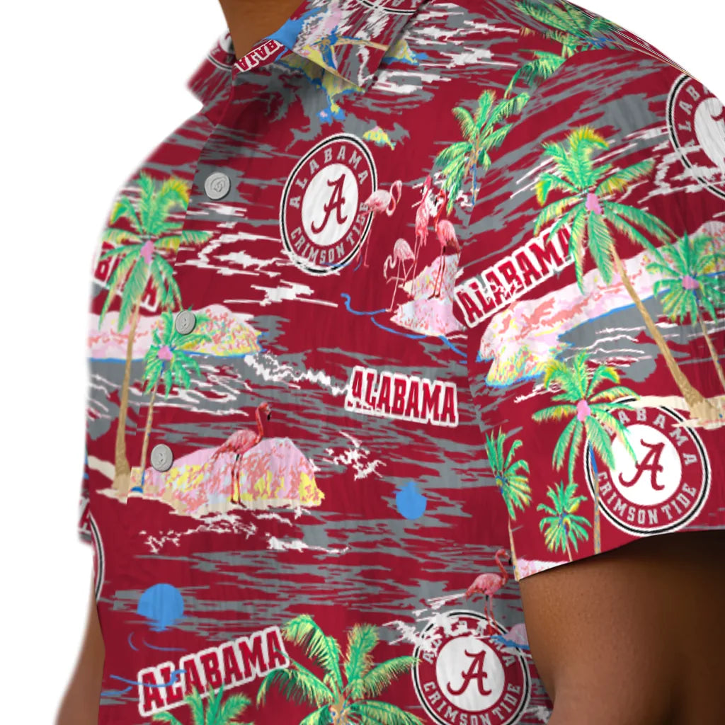 Alabama Crimson Tide Hawaiian Shirt - Hawaii Island | Hula Hawaiian Shirts