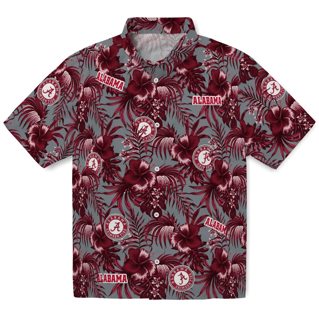 Alabama Crimson Tide Hawaiian Shirt - Hibiscus Exotic | Hula Hawaiian Shirts