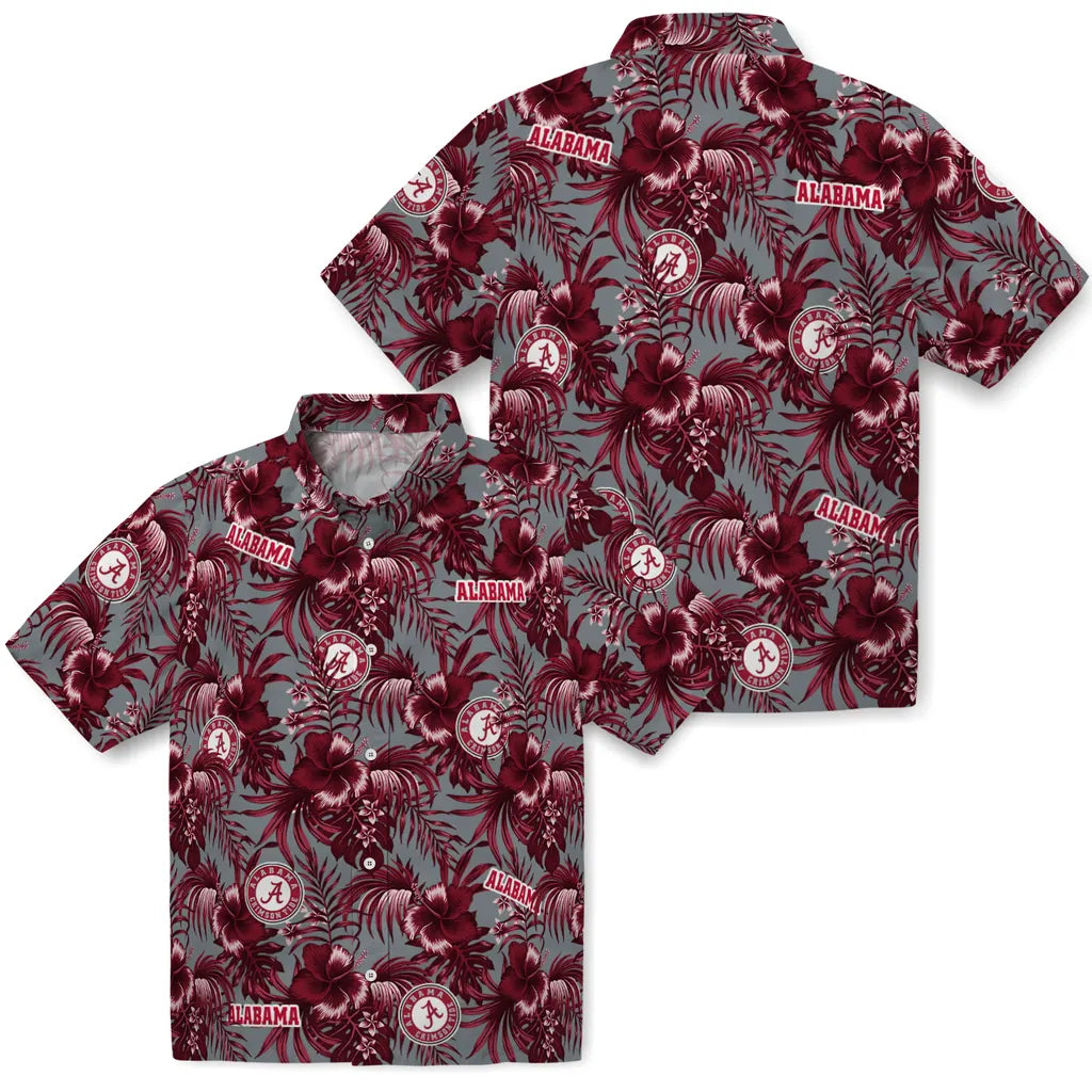 Alabama Crimson Tide Hawaiian Shirt - Hibiscus Exotic | Hula Hawaiian Shirts