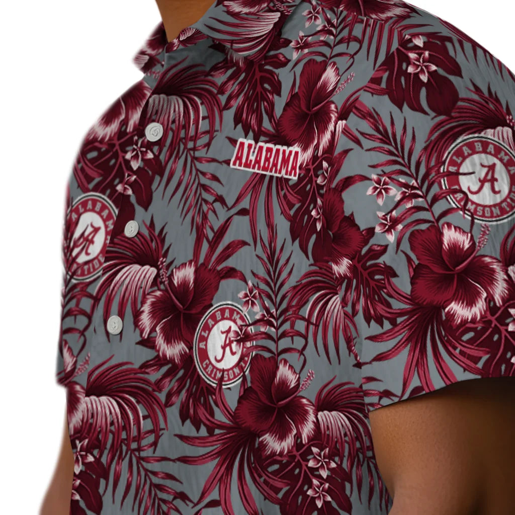 Alabama Crimson Tide Hawaiian Shirt - Hibiscus Exotic | Hula Hawaiian Shirts