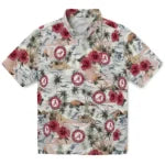Alabama Crimson Tide Hawaiian Shirt - Hibiscus Seaside | Hula Hawaiian Shirts