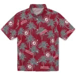 Alabama Crimson Tide Hawaiian Shirt - Palm Tree Motif | Hula Hawaiian Shirts