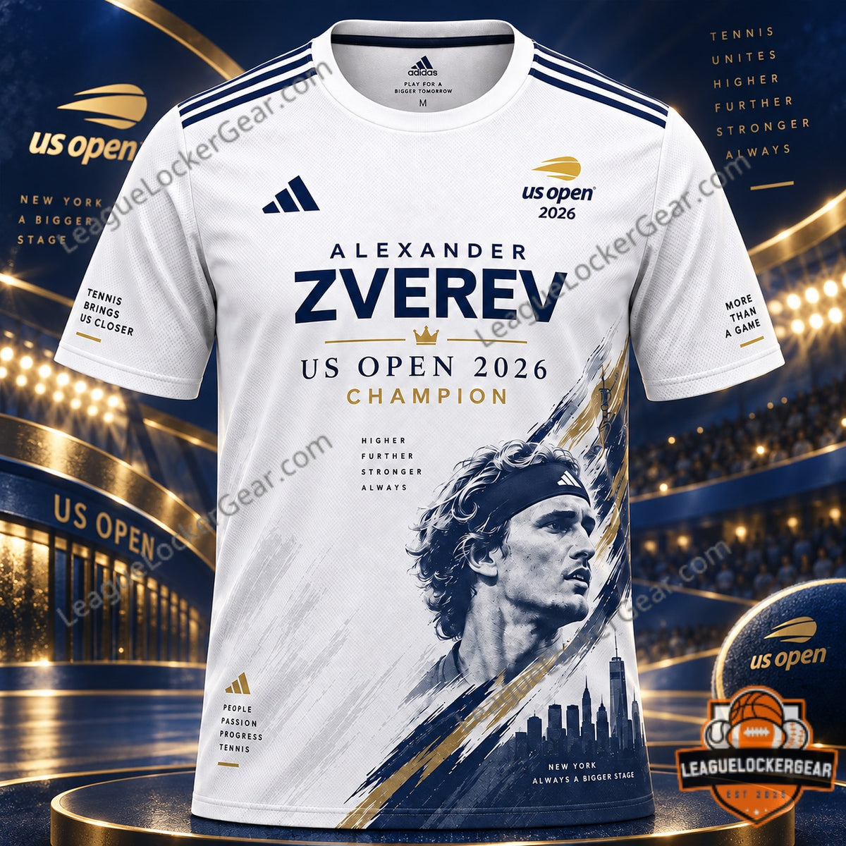 Alexander Zverev US Open 2026 Champion Jersey