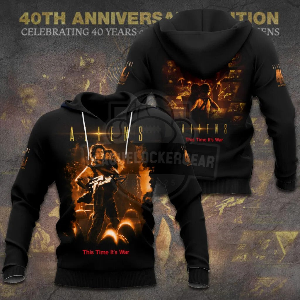 Aliens 40th Anniversary Edition This Time It's War T-Shirt - LeagueLockerGear