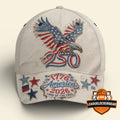 America 250th Anniversary 1776-2026 Land of the Free Baseball Cap - LeagueLockerGear