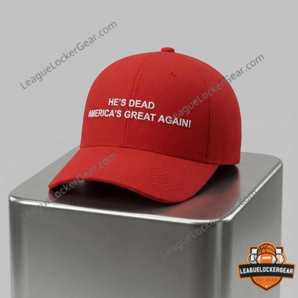 He's Dead America's Great Again Baseball Cap - LeagueLockerGear