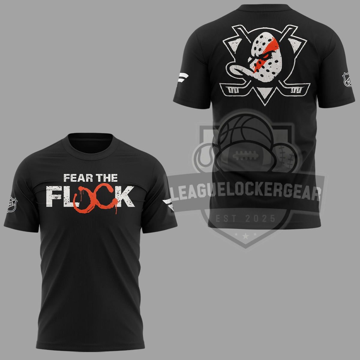 Anaheim Ducks Fear The Flock Playoffs 2026 T-Shirt - LeagueLockerGear