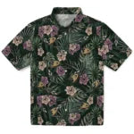 Anaheim Ducks Hawaiian Shirt - Hibiscus Leaves Pattern | Hula Hawaiian Shirts