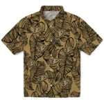 Anaheim Ducks Hawaiian Shirt - Leaf Outline | Hula Hawaiian Shirts
