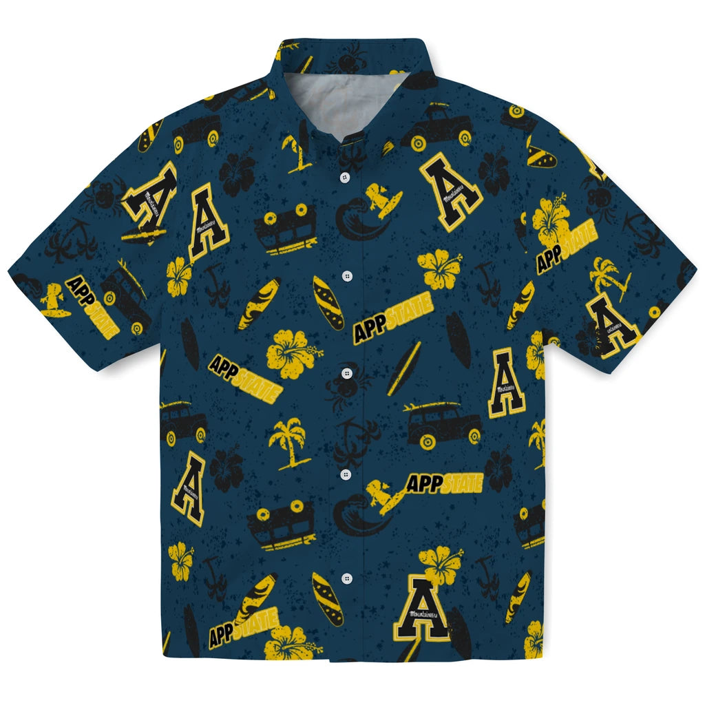Appalachian State Mountaineers Hawaiian Shirt - Beach Vibe | Hula Hawaiian Shirts