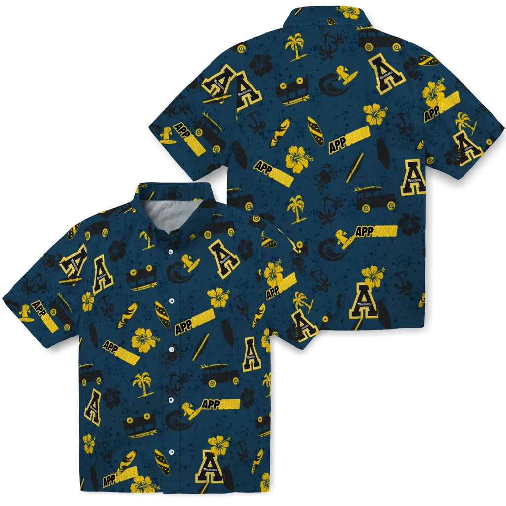 Appalachian State Mountaineers Hawaiian Shirt - Beach Vibe | Hula Hawaiian Shirts