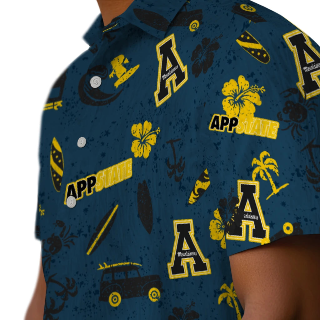 Appalachian State Mountaineers Hawaiian Shirt - Beach Vibe | Hula Hawaiian Shirts