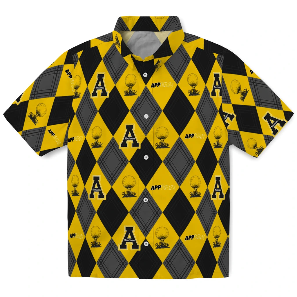 Appalachian State Mountaineers Hawaiian Shirt - Golfing Plaid | Hula Hawaiian Shirts