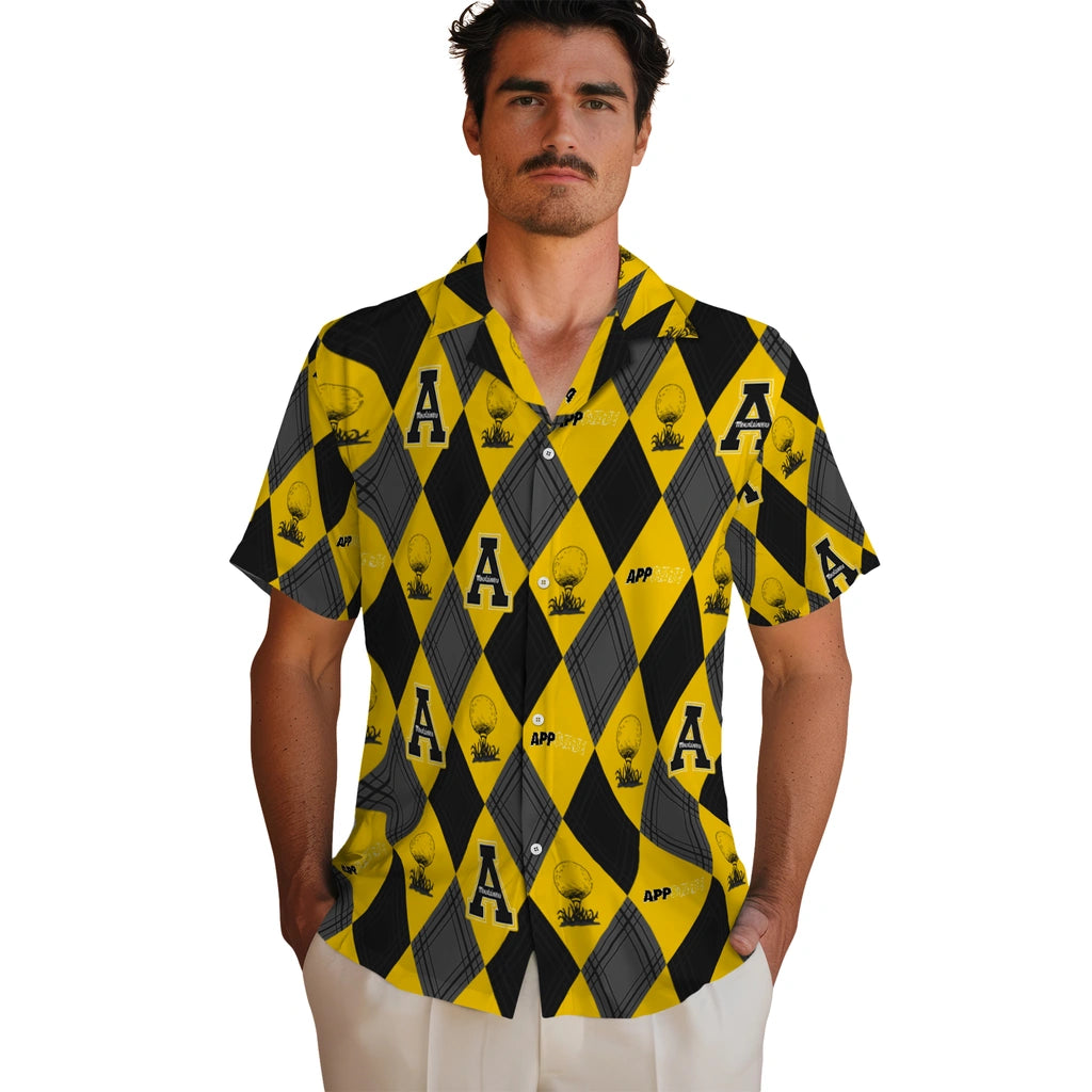 Appalachian State Mountaineers Hawaiian Shirt - Golfing Plaid | Hula Hawaiian Shirts