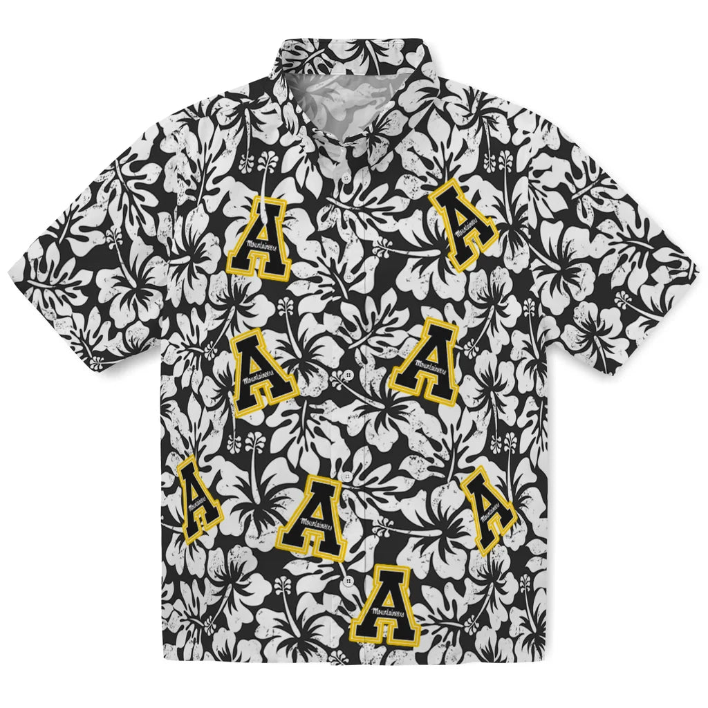 Appalachian State Mountaineers Hawaiian Shirt - Hibiscus Motif | Hula Hawaiian Shirts