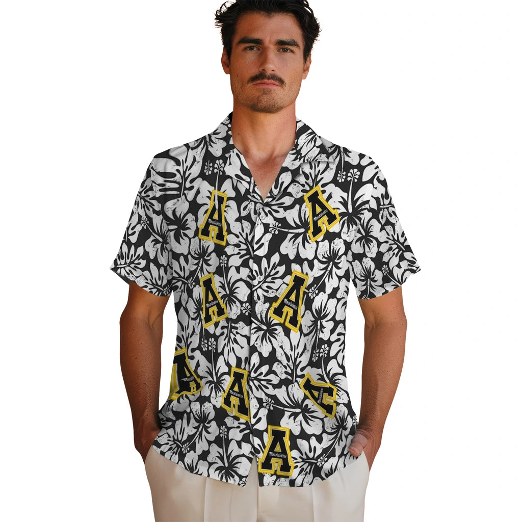 Appalachian State Mountaineers Hawaiian Shirt - Hibiscus Motif | Hula Hawaiian Shirts