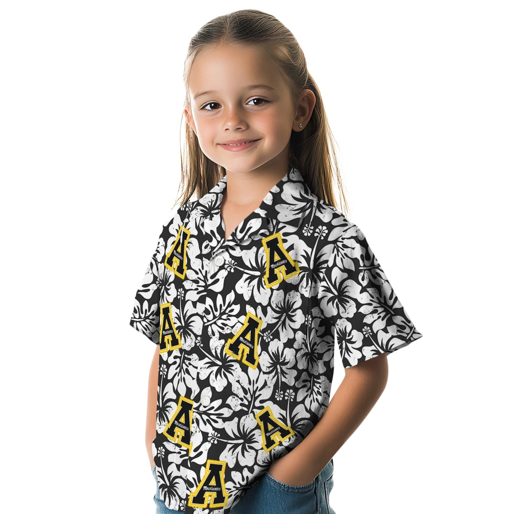 Appalachian State Mountaineers Hawaiian Shirt - Hibiscus Motif | Hula Hawaiian Shirts