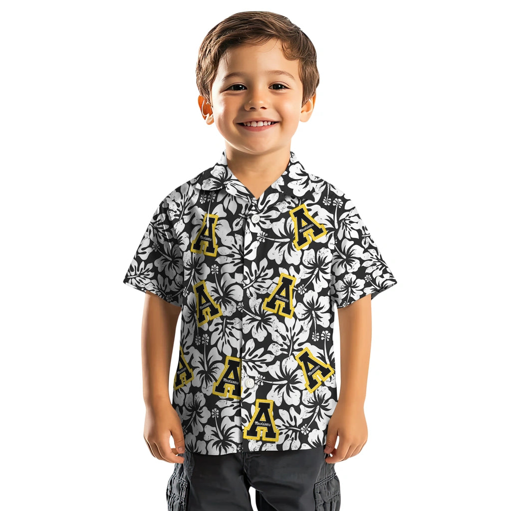 Appalachian State Mountaineers Hawaiian Shirt - Hibiscus Motif | Hula Hawaiian Shirts