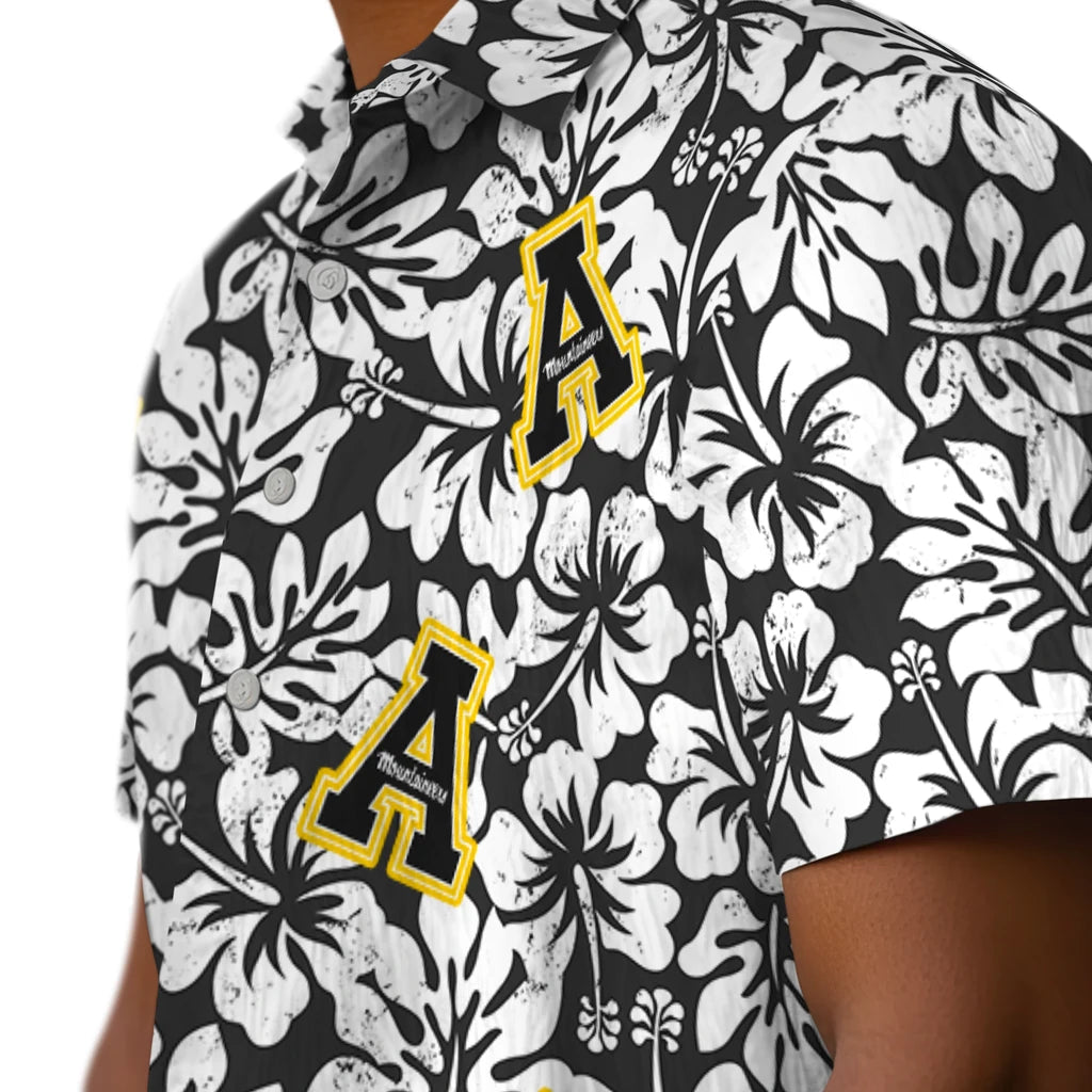 Appalachian State Mountaineers Hawaiian Shirt - Hibiscus Motif | Hula Hawaiian Shirts