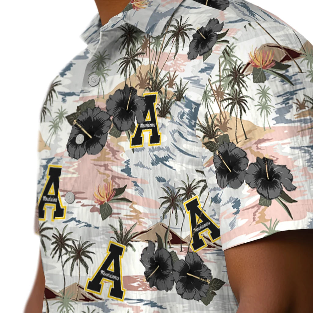 Appalachian State Mountaineers Hawaiian Shirt - Hibiscus Seaside | Hula Hawaiian Shirts