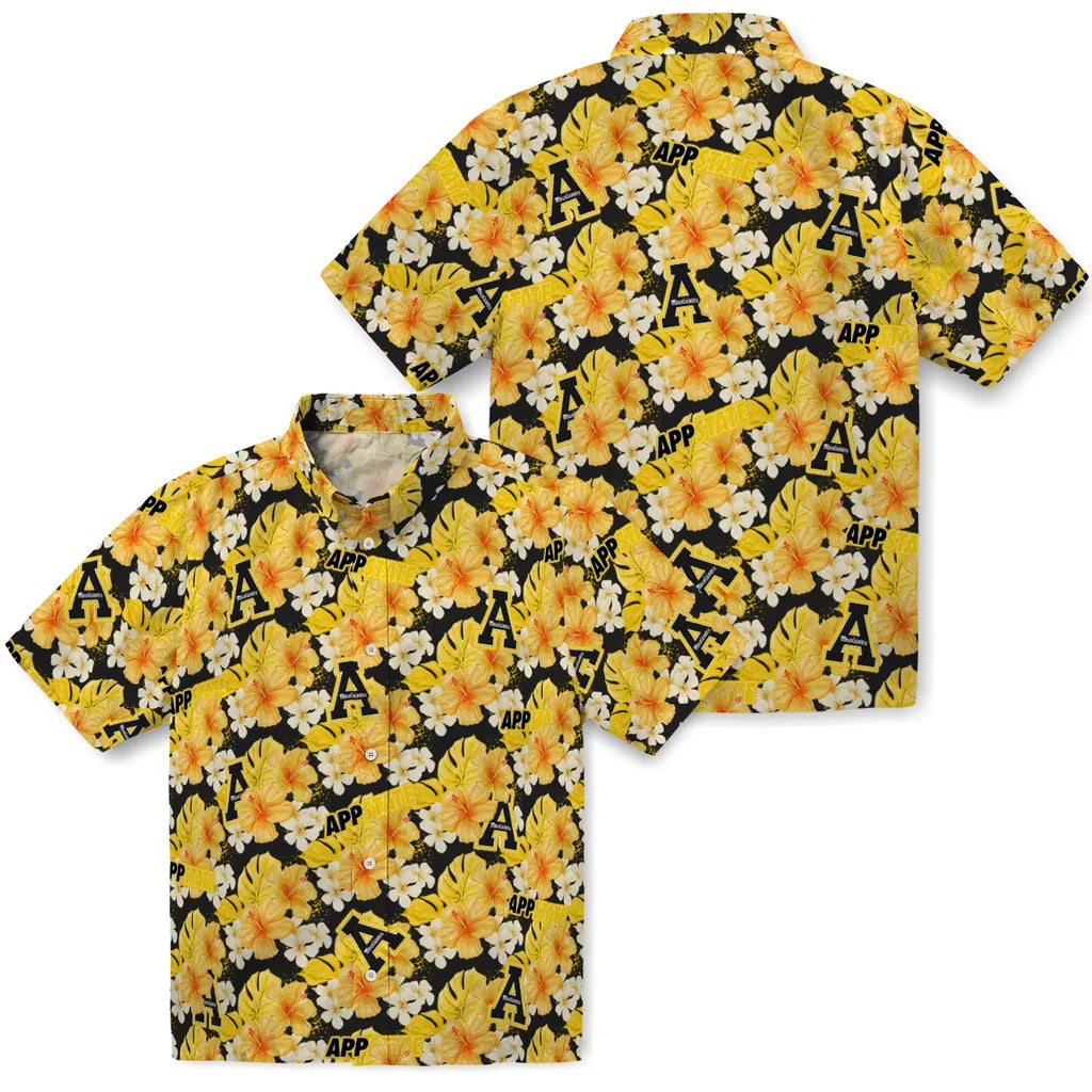 Appalachian State Mountaineers Hawaiian Shirt - Hibiscus Tropics | Hula Hawaiian Shirts