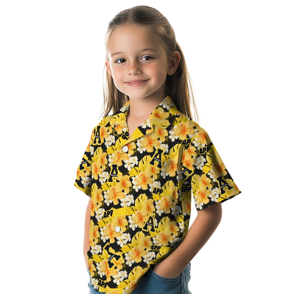 Appalachian State Mountaineers Hawaiian Shirt - Hibiscus Tropics | Hula Hawaiian Shirts