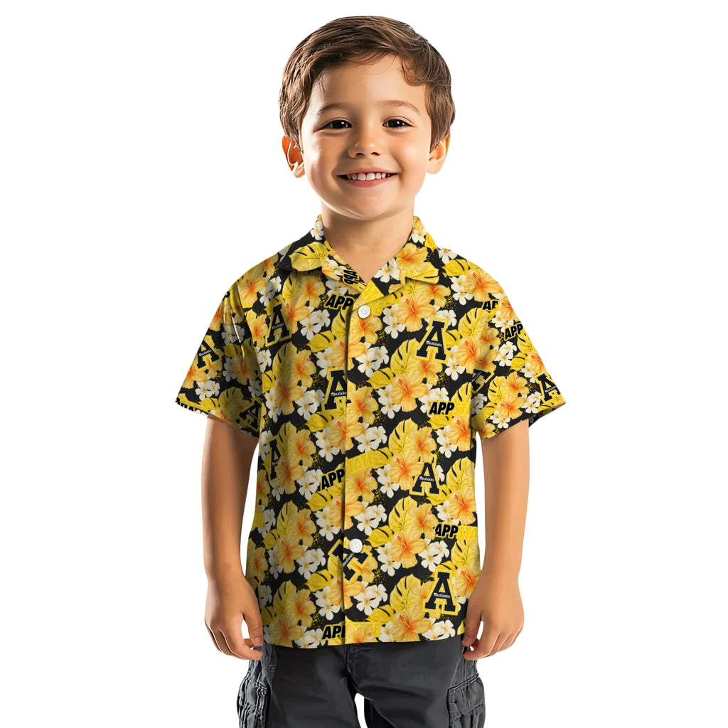 Appalachian State Mountaineers Hawaiian Shirt - Hibiscus Tropics | Hula Hawaiian Shirts