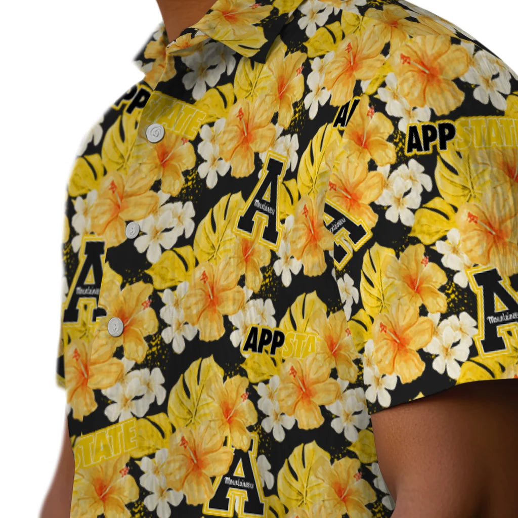 Appalachian State Mountaineers Hawaiian Shirt - Hibiscus Tropics | Hula Hawaiian Shirts