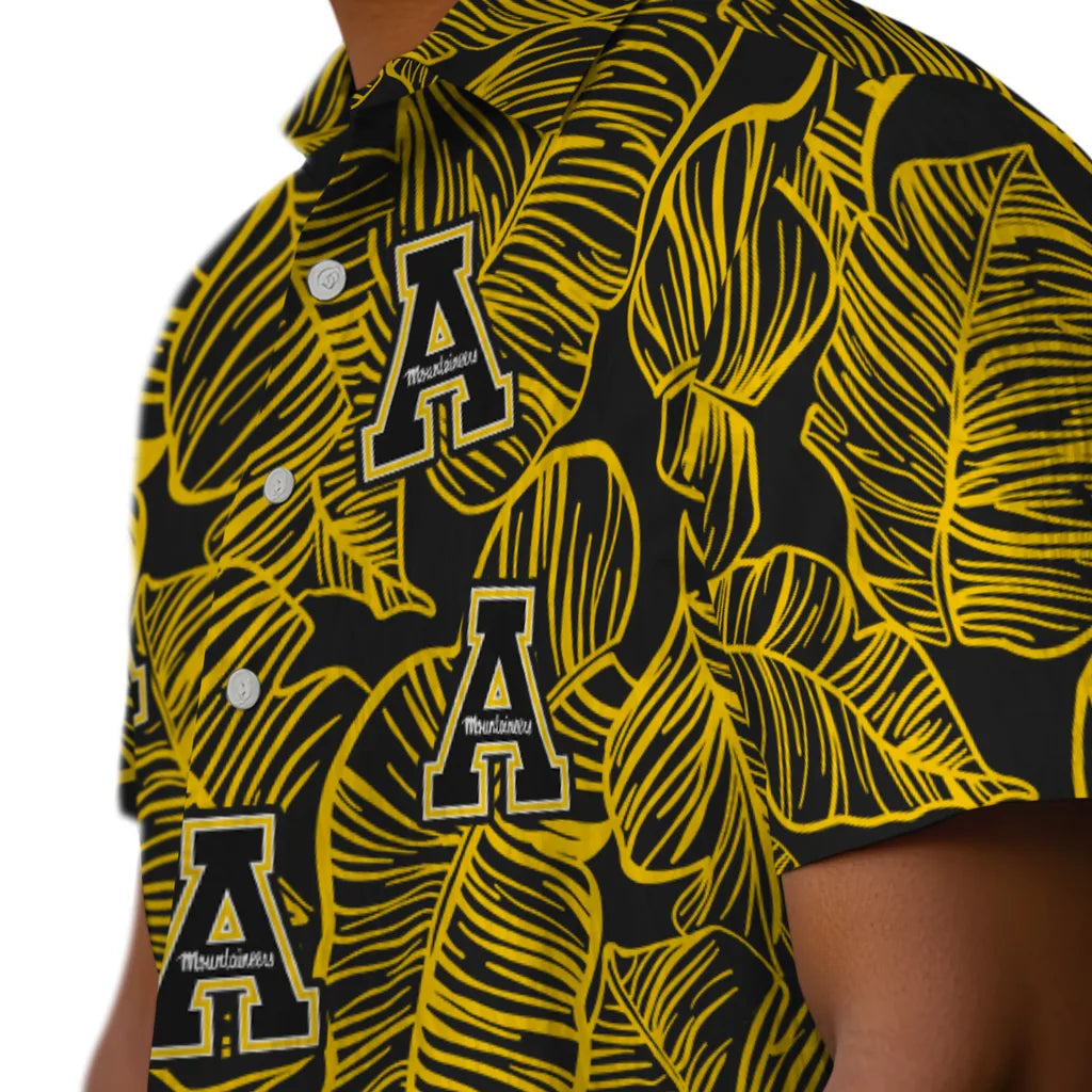Appalachian State Mountaineers Hawaiian Shirt - Leaf Outline | Hula Hawaiian Shirts