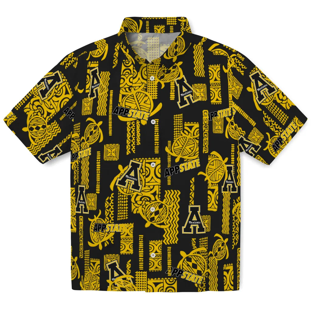 Appalachian State Mountaineers Hawaiian Shirt - Turtle Lines | Hula Hawaiian Shirts