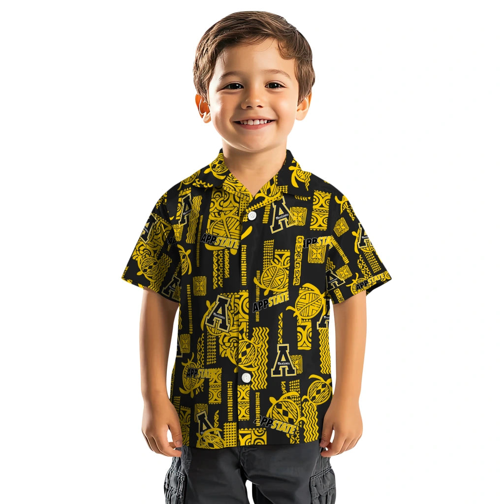 Appalachian State Mountaineers Hawaiian Shirt - Turtle Lines | Hula Hawaiian Shirts