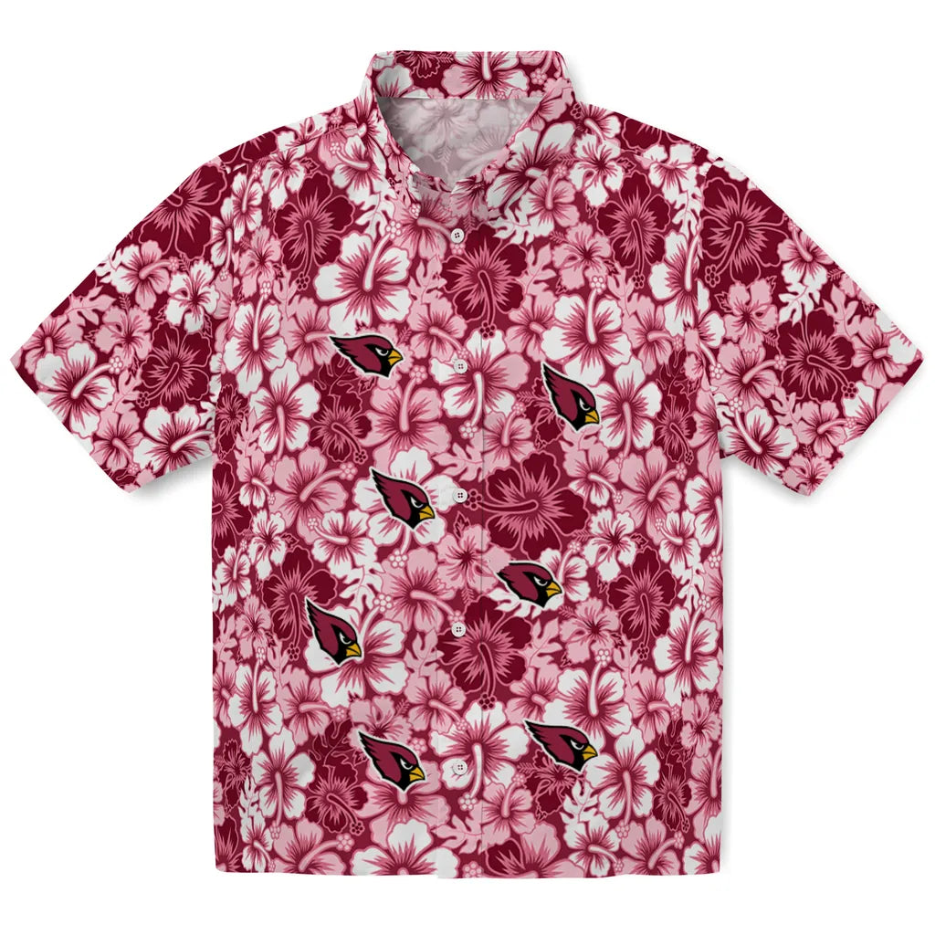 Arizona Cardinals Hawaiian Shirt - Hibiscus Blooms | Hula Hawaiian Shirts