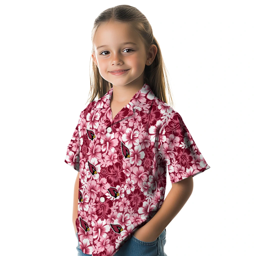 Arizona Cardinals Hawaiian Shirt - Hibiscus Blooms | Hula Hawaiian Shirts