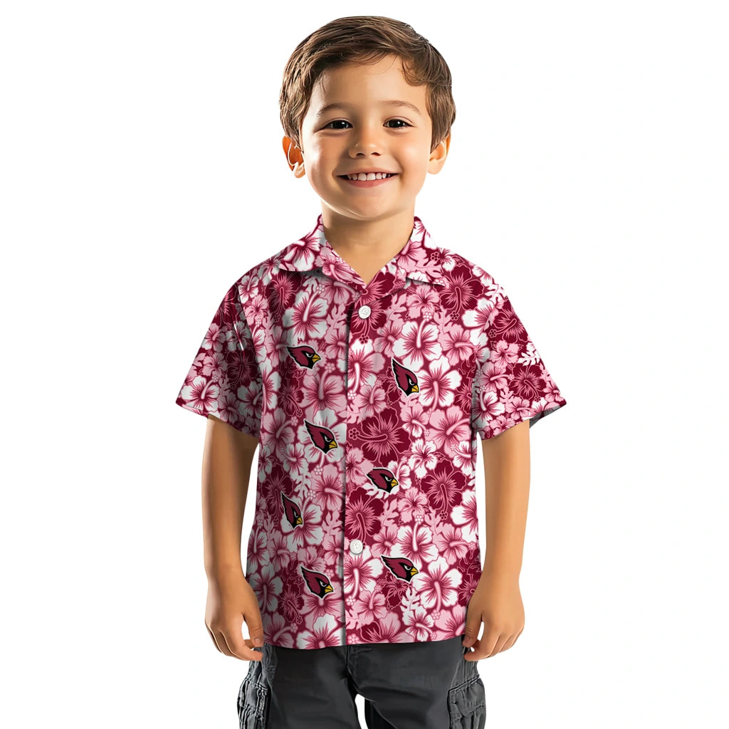 Arizona Cardinals Hawaiian Shirt - Hibiscus Blooms | Hula Hawaiian Shirts