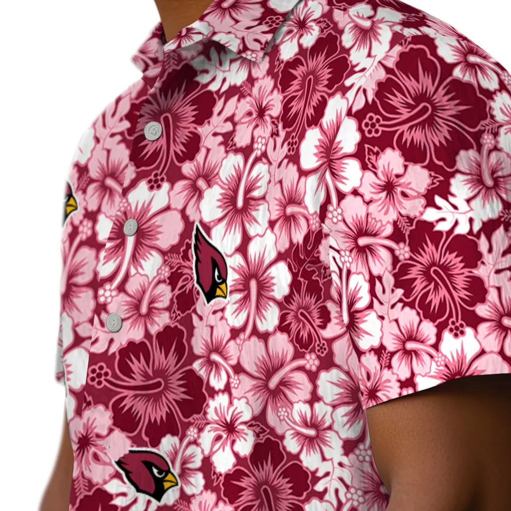 Arizona Cardinals Hawaiian Shirt - Hibiscus Blooms | Hula Hawaiian Shirts