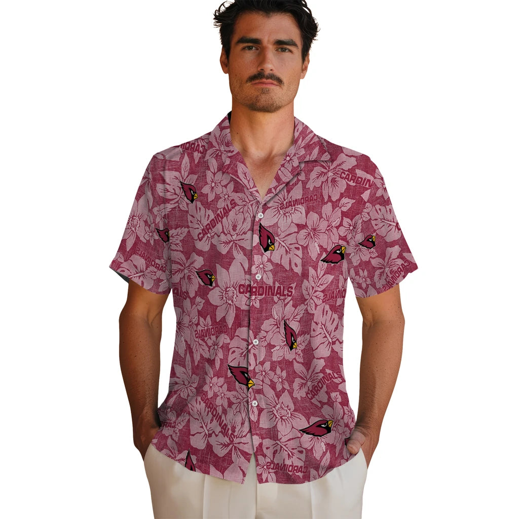 Arizona Cardinals Hawaiian Shirt - Hibiscus Oasis | Hula Hawaiian Shirts