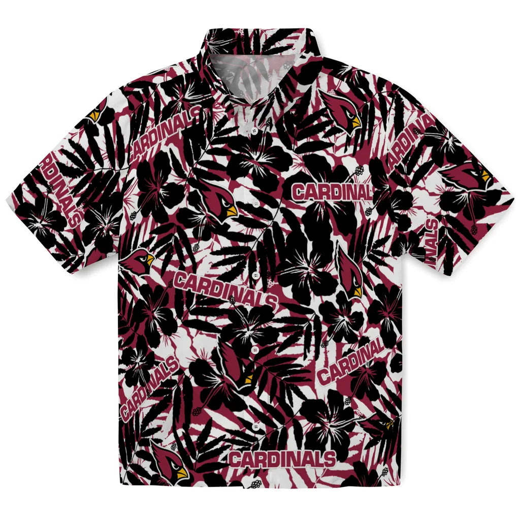 Arizona Cardinals Hawaiian Shirt - Hibiscus Overlay | Hula Hawaiian Shirts