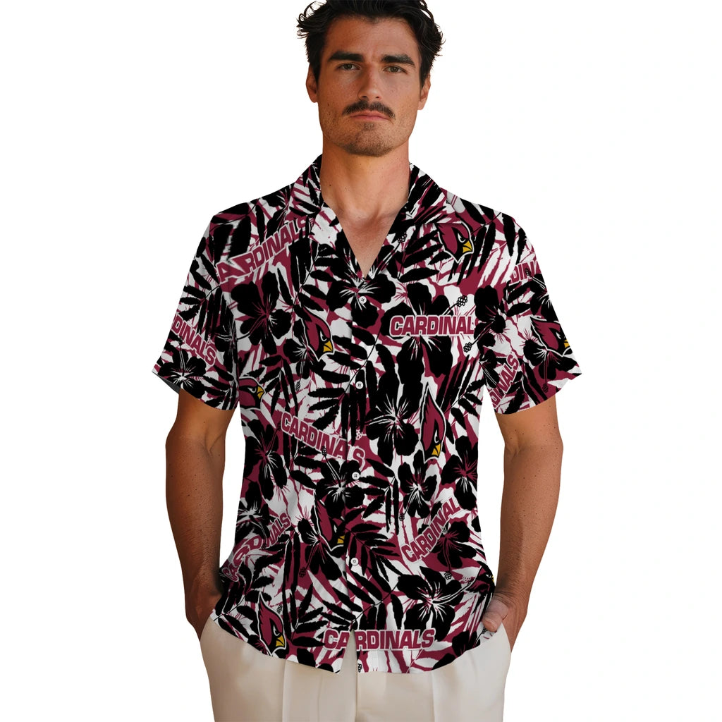 Arizona Cardinals Hawaiian Shirt - Hibiscus Overlay | Hula Hawaiian Shirts
