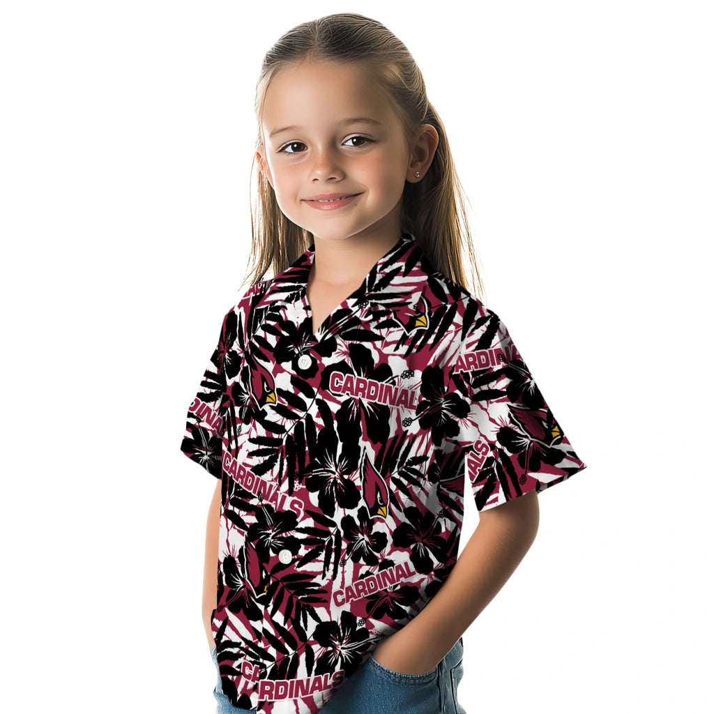 Arizona Cardinals Hawaiian Shirt - Hibiscus Overlay | Hula Hawaiian Shirts