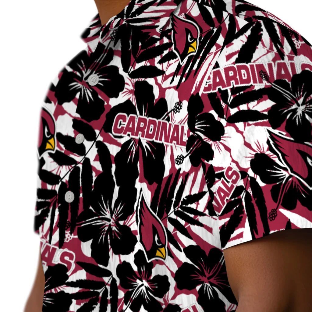 Arizona Cardinals Hawaiian Shirt - Hibiscus Overlay | Hula Hawaiian Shirts
