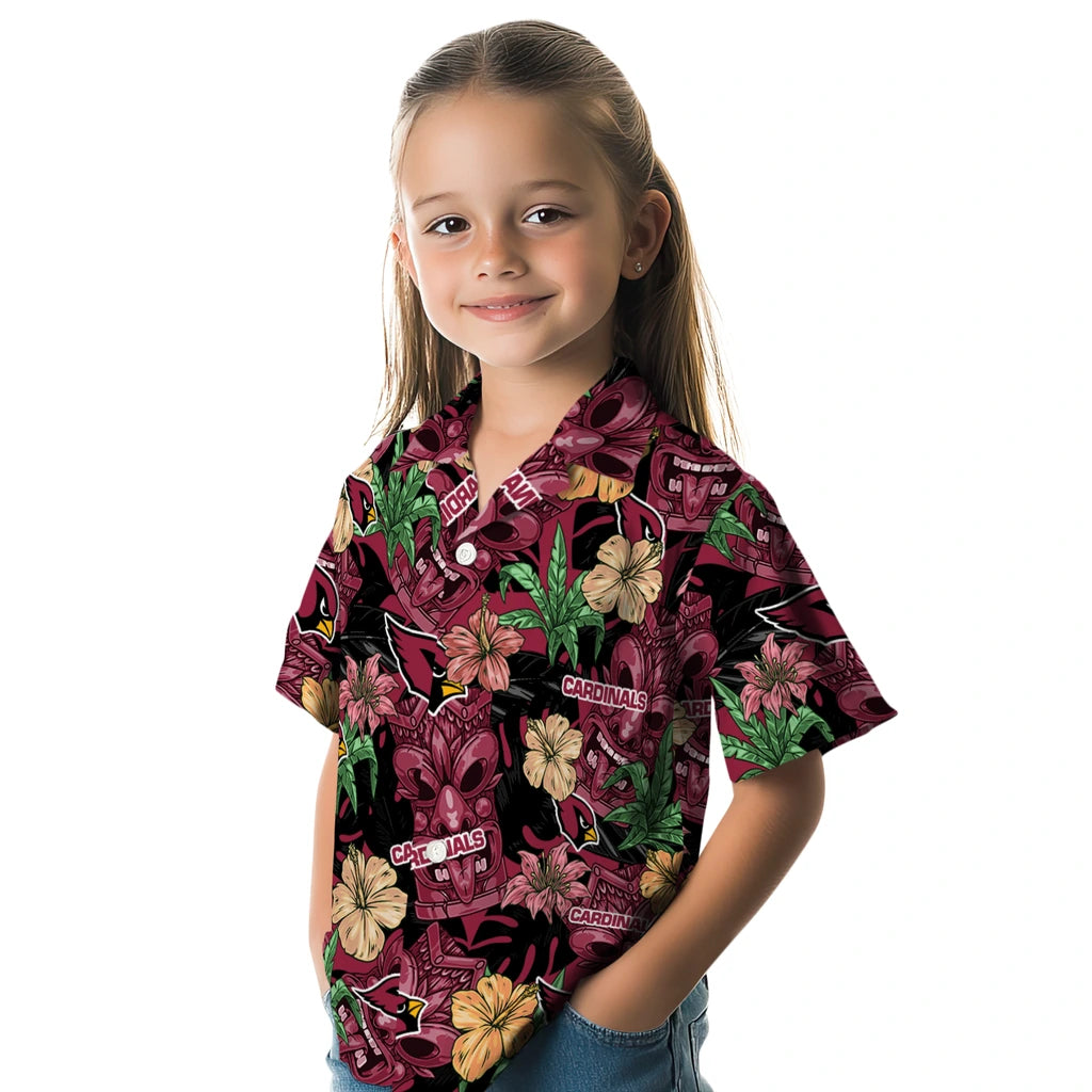 Arizona Cardinals Hawaiian Shirt - Hibiscus Tiki Jungle | Hula Hawaiian Shirts