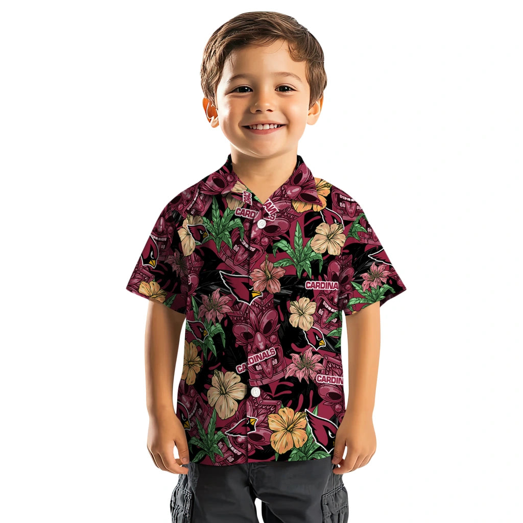 Arizona Cardinals Hawaiian Shirt - Hibiscus Tiki Jungle | Hula Hawaiian Shirts