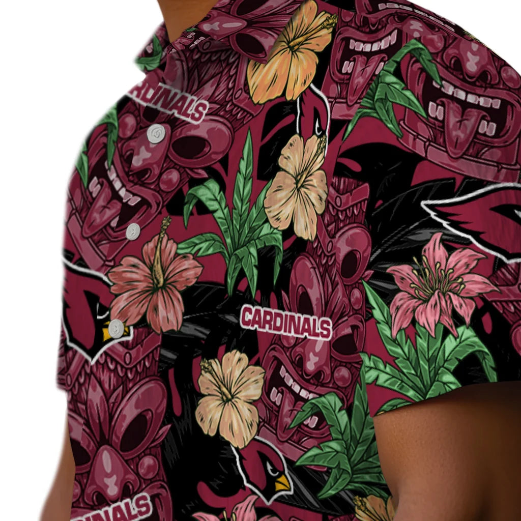 Arizona Cardinals Hawaiian Shirt - Hibiscus Tiki Jungle | Hula Hawaiian Shirts