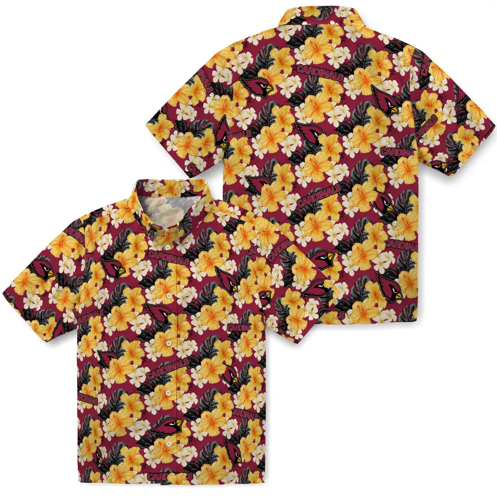 Arizona Cardinals Hawaiian Shirt - Hibiscus Tropics | Hula Hawaiian Shirts