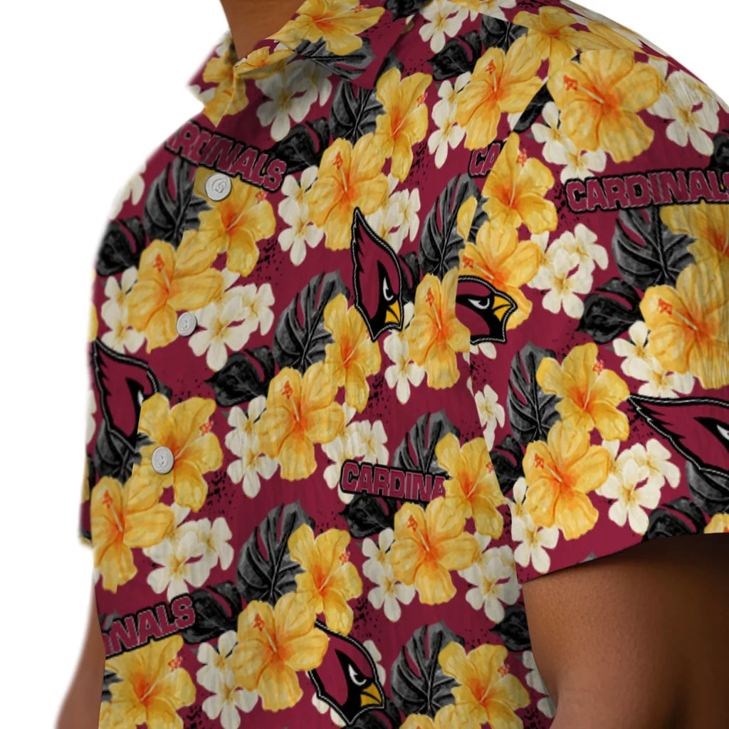 Arizona Cardinals Hawaiian Shirt - Hibiscus Tropics | Hula Hawaiian Shirts