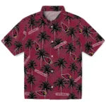 Arizona Cardinals Hawaiian Shirt - Palm Tree Motif | Hula Hawaiian Shirts