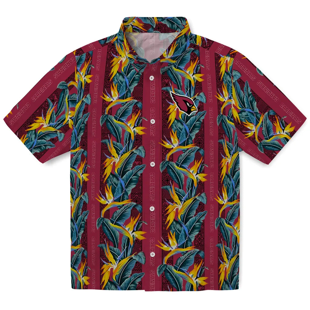 Arizona Cardinals Hawaiian Shirt - Paradise Vines | Hula Hawaiian Shirts
