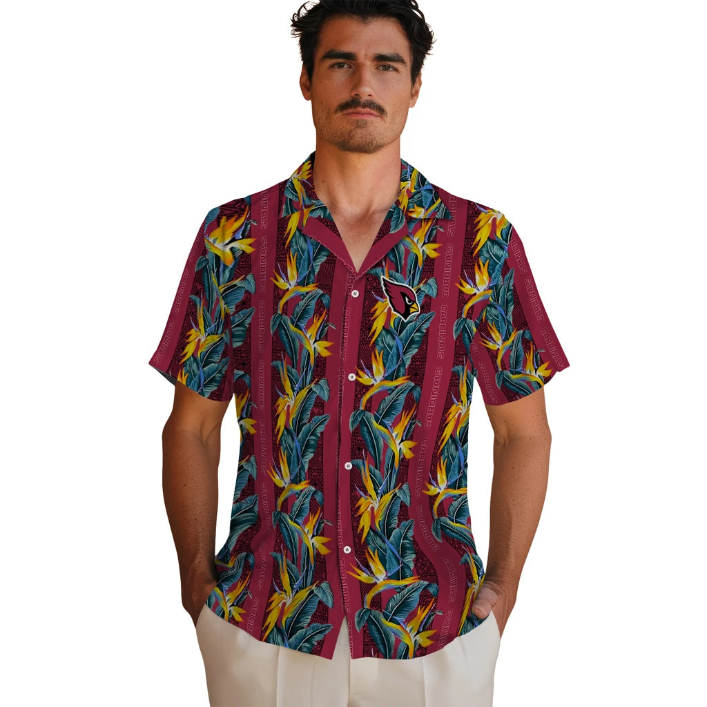 Arizona Cardinals Hawaiian Shirt - Paradise Vines | Hula Hawaiian Shirts