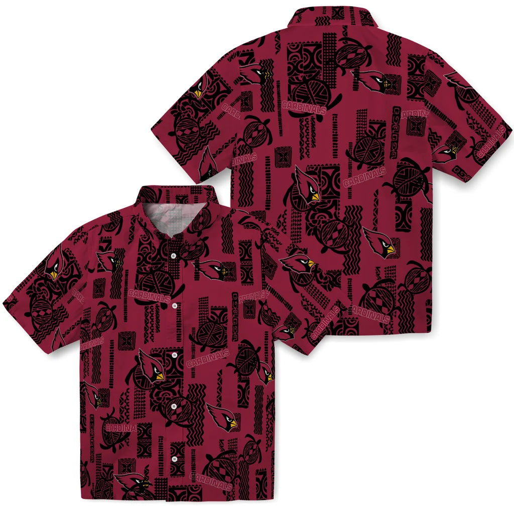 Arizona Cardinals Hawaiian Shirt - Turtle Lines | Hula Hawaiian Shirts