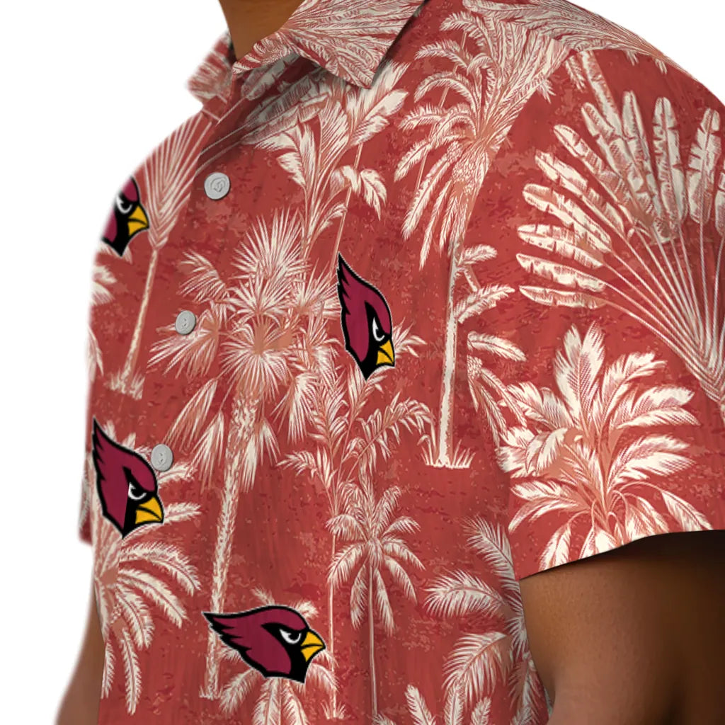 Arizona Cardinals Hawaiian Shirt - Vintage Palm Tree | Hula Hawaiian Shirts